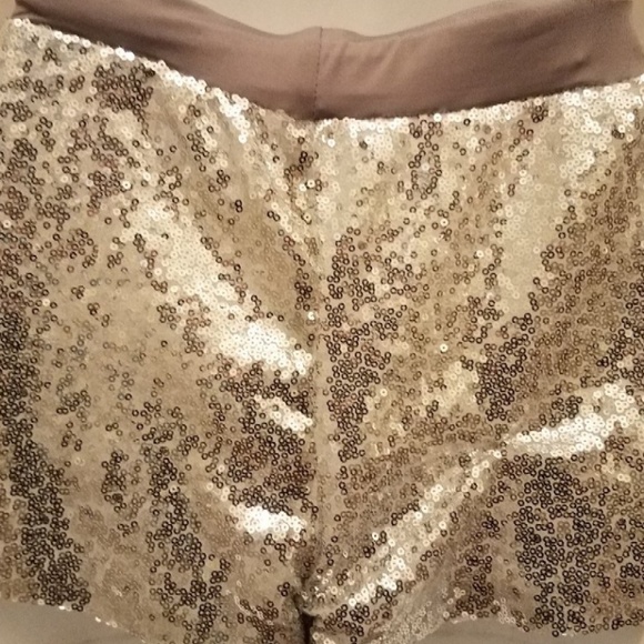 RESTOCKING Sequin Hot Pants โชSilver Bling Shorts - Picture 3 of 4
